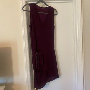 Monrow Purple Tank Wrap Dress